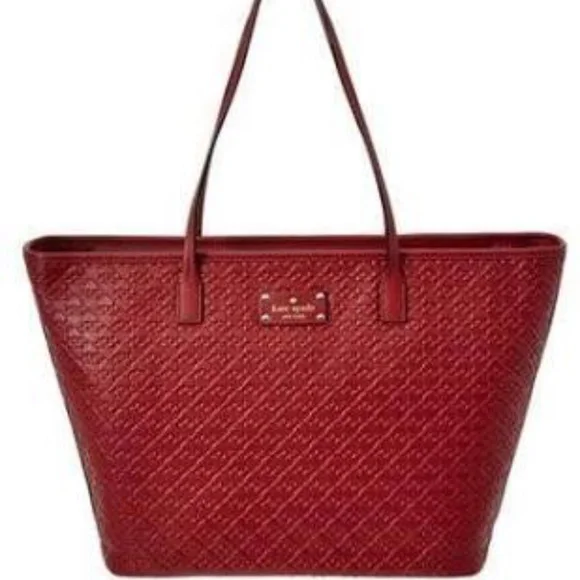 Kate Spade New York Monogram Leather Tote NWT - Picture 6 of 14